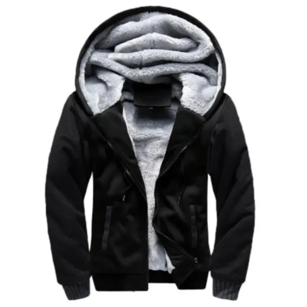 MEN’S FLEECE QUILTED JACKET | WITH HOOD