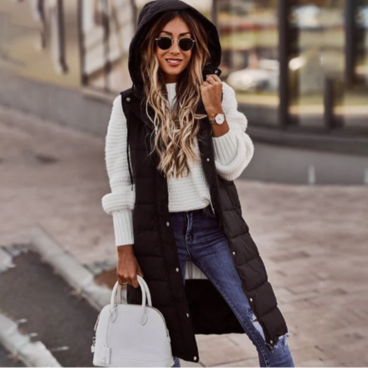 WOMEN’S QUILTED GILET | LONG