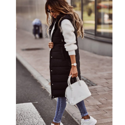 WOMEN’S QUILTED GILET | LONG