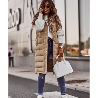 WOMEN’S QUILTED GILET | LONG