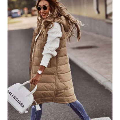 WOMEN’S QUILTED GILET | LONG