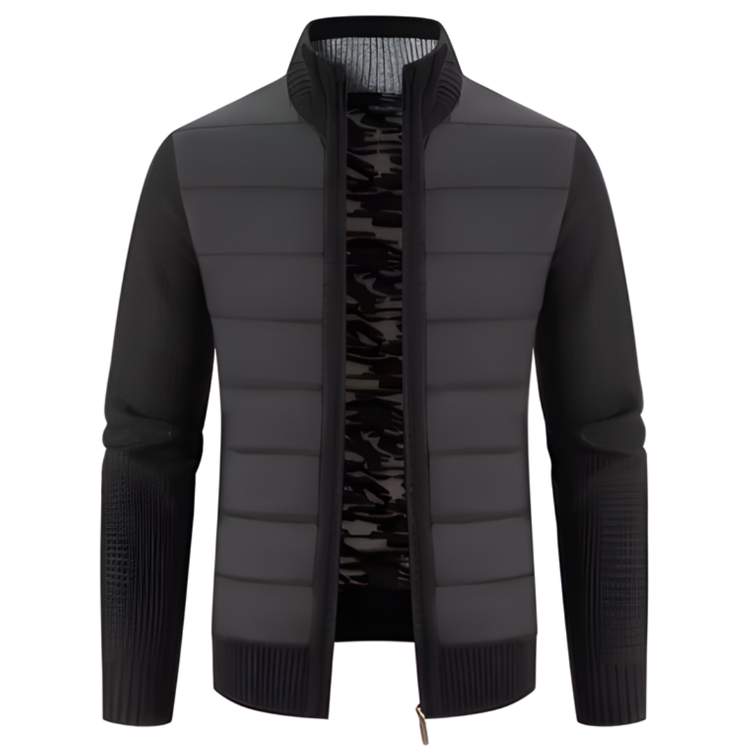MEN’S STYLISH WINTER QUILTED JACKET | LONG SLEEVE