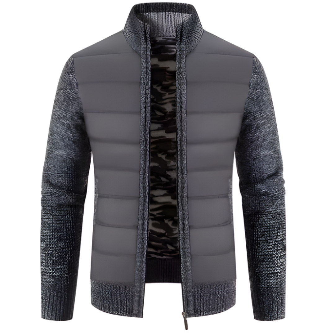 MEN’S STYLISH WINTER QUILTED JACKET | LONG SLEEVE