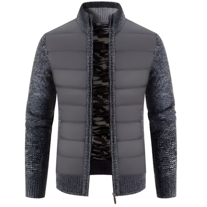 MEN’S STYLISH WINTER QUILTED JACKET | LONG SLEEVE