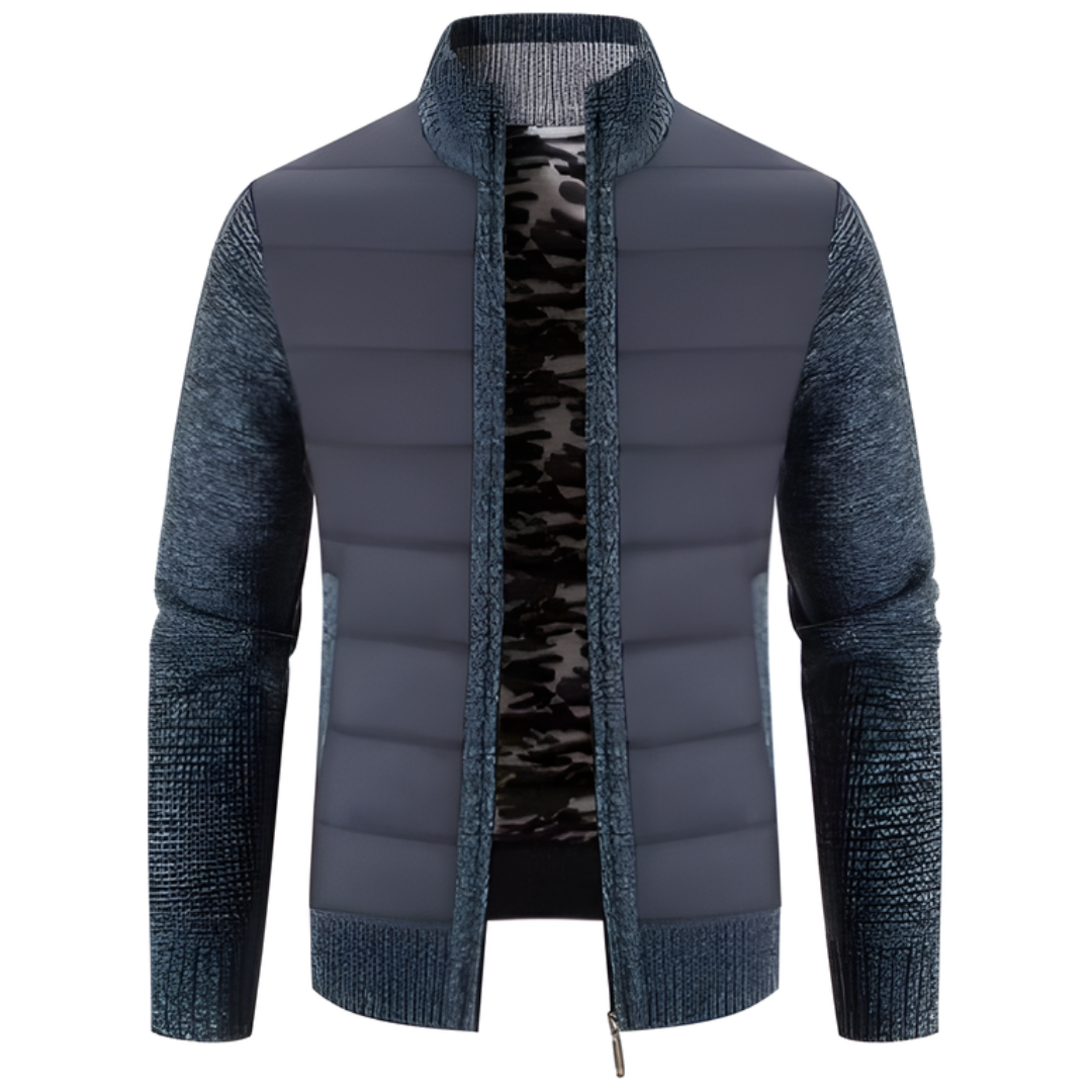 MEN’S STYLISH WINTER QUILTED JACKET | LONG SLEEVE