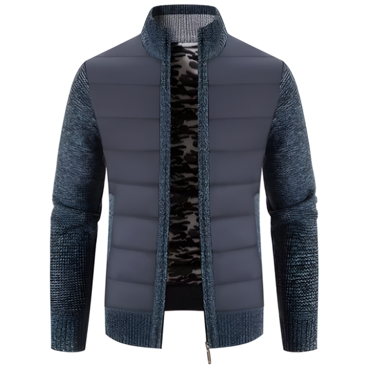 MEN’S STYLISH WINTER QUILTED JACKET | LONG SLEEVE