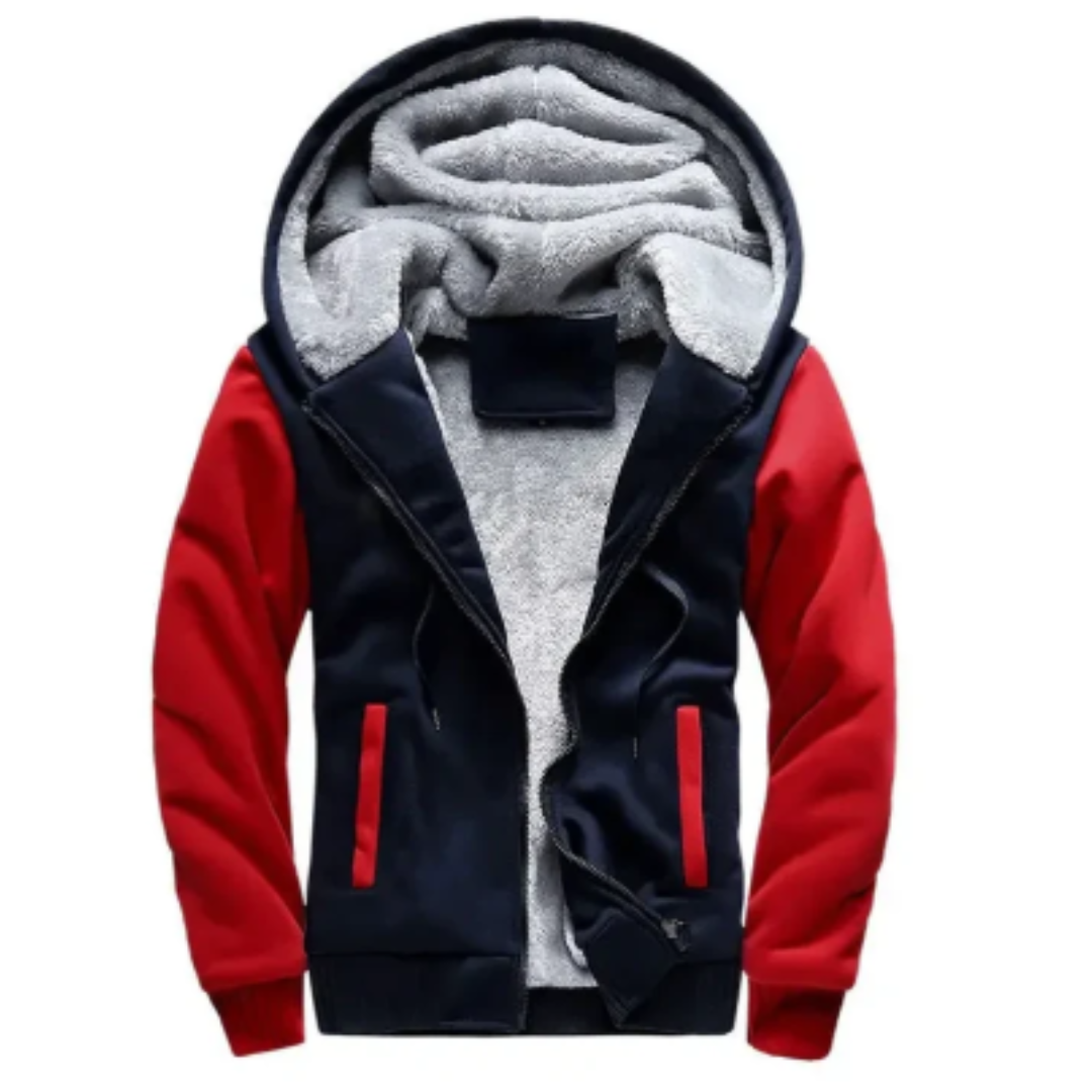 MEN’S FLEECE QUILTED JACKET | WITH HOOD