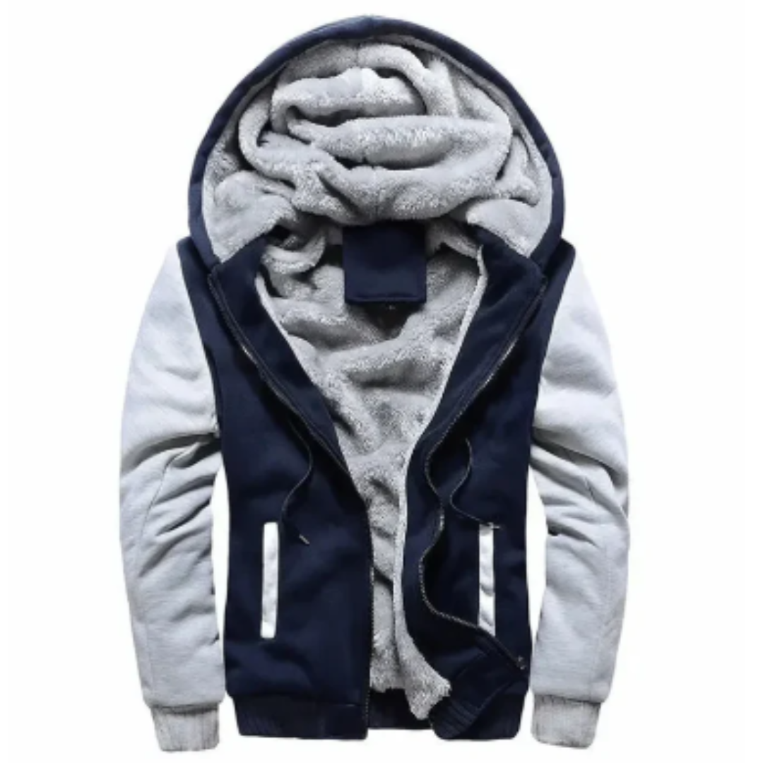 MEN’S FLEECE QUILTED JACKET | WITH HOOD