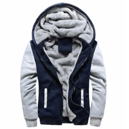 MEN’S FLEECE QUILTED JACKET | WITH HOOD