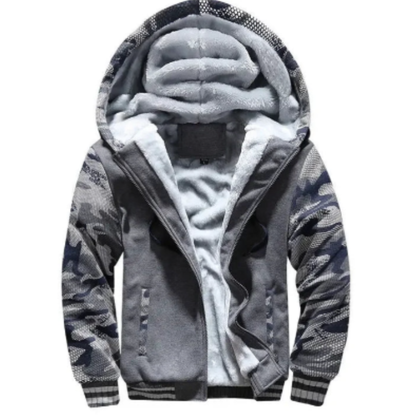 MEN’S FLEECE QUILTED JACKET | WITH HOOD