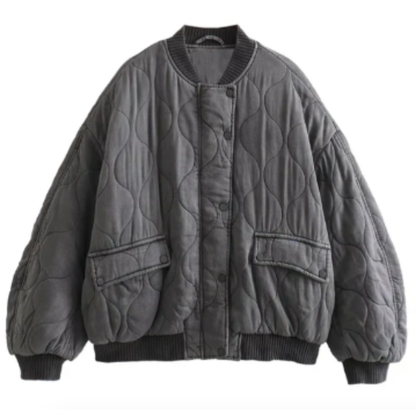 WOMEN’S WINTER QUILTED JACKET | LOOSE FIT