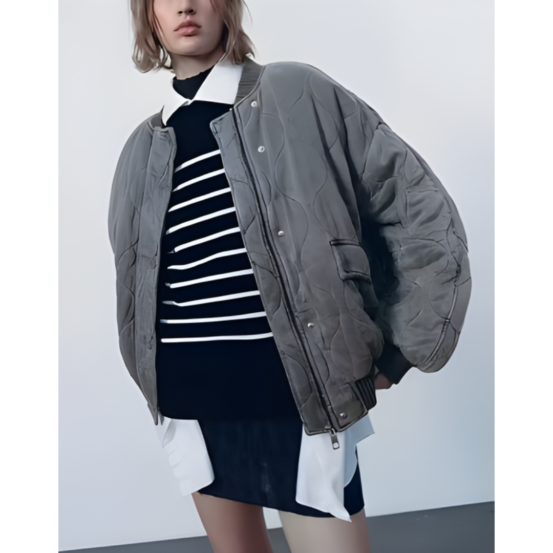 WOMEN’S WINTER QUILTED JACKET | LOOSE FIT