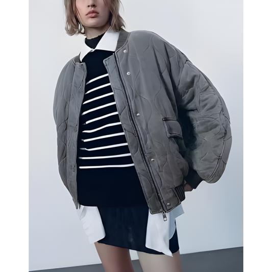 WOMEN’S WINTER QUILTED JACKET | LOOSE FIT