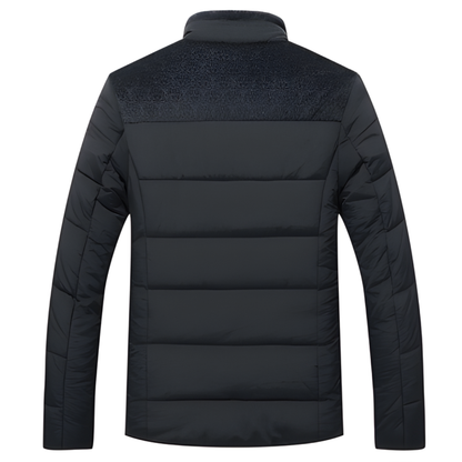 MEN’S WINTER QUILTED JACKET | STAND-UP COLLAR