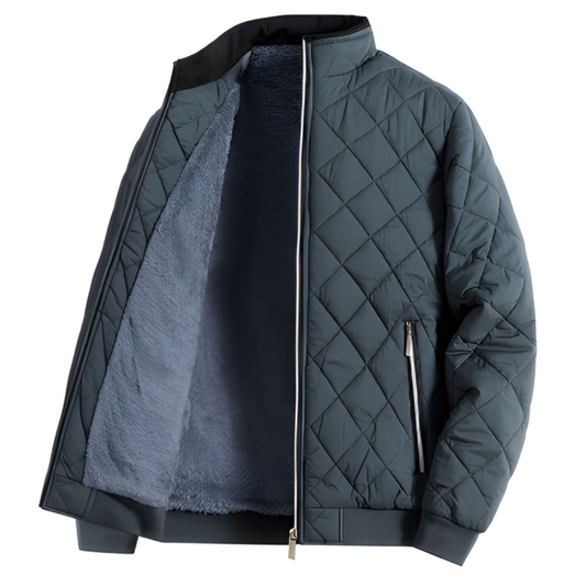 MEN’S FLEECE QUILTED JACKET | CASUAL