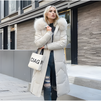 LONG QUILTED PARKA FOR WOMEN | WINTER