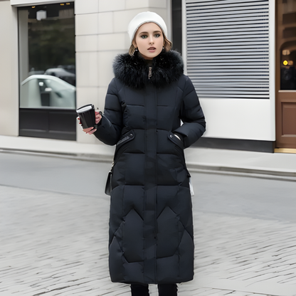 LONG QUILTED PARKA FOR WOMEN | WINTER