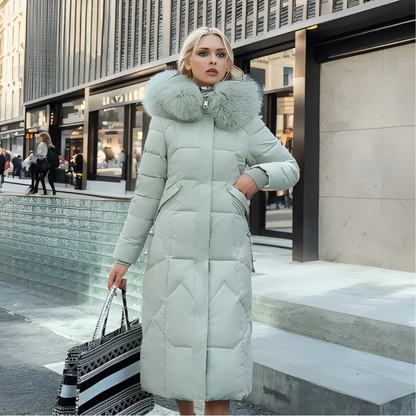LONG QUILTED PARKA FOR WOMEN | WINTER