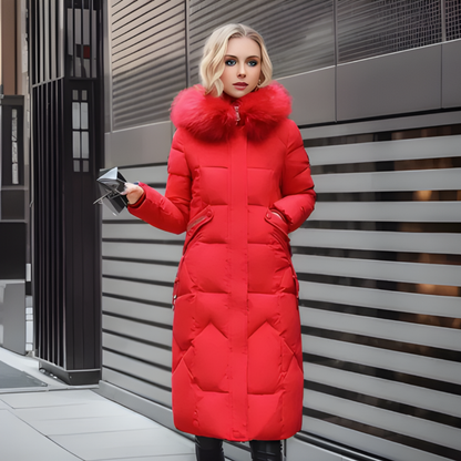 LONG QUILTED PARKA FOR WOMEN | WINTER