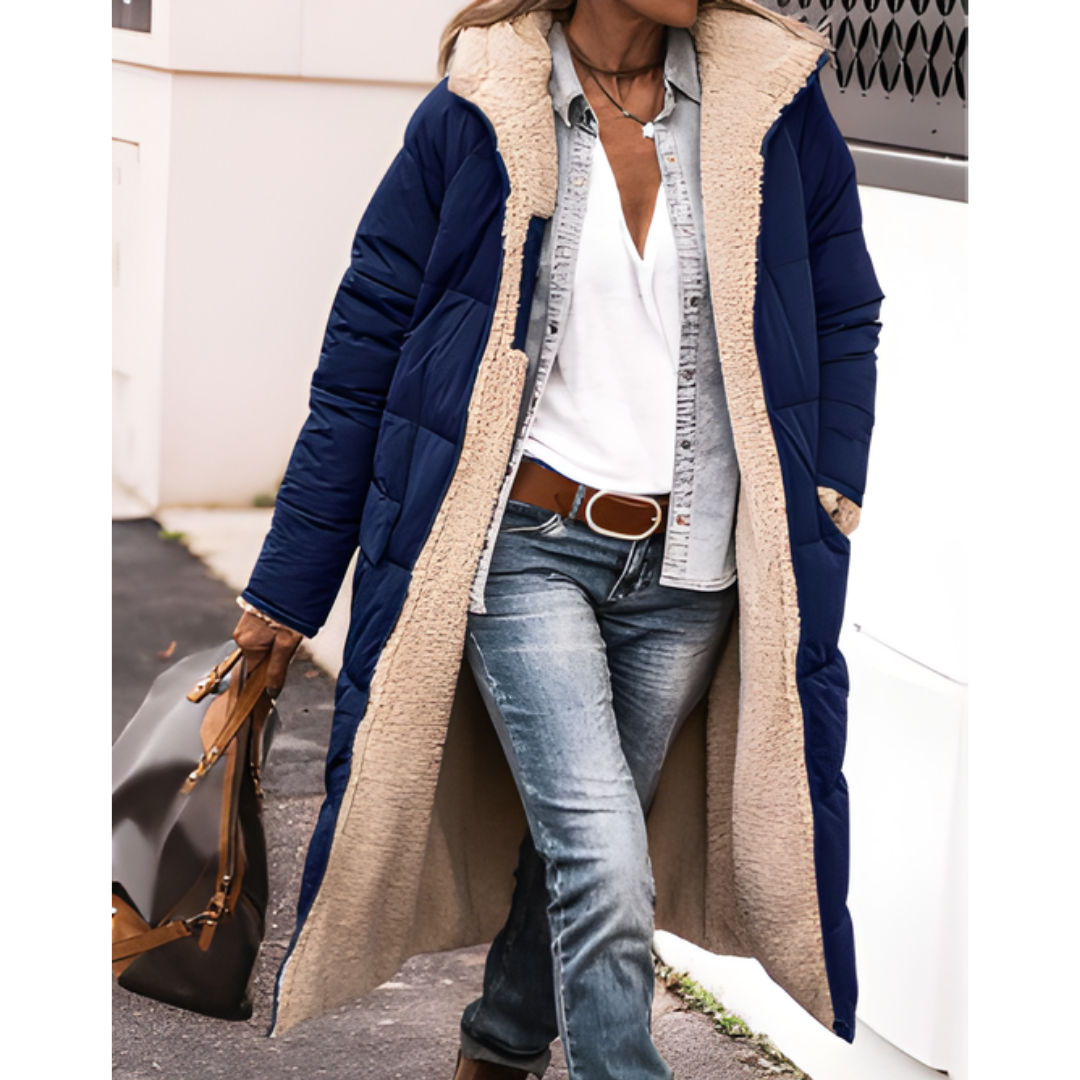 GLORIA | WOMEN’S WINTER PUFFER TRENCH COAT | LONG