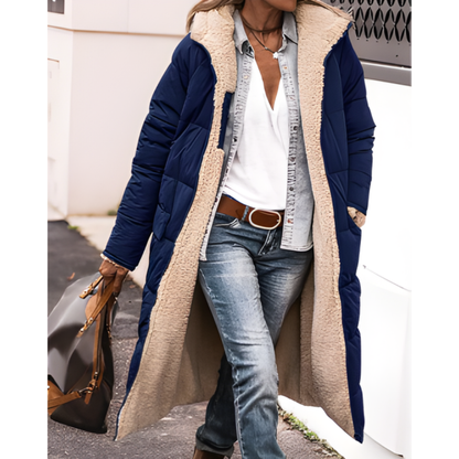 GLORIA | WOMEN’S WINTER PUFFER TRENCH COAT | LONG