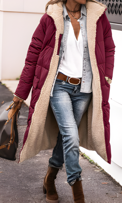 GLORIA | WOMEN’S WINTER PUFFER TRENCH COAT | LONG