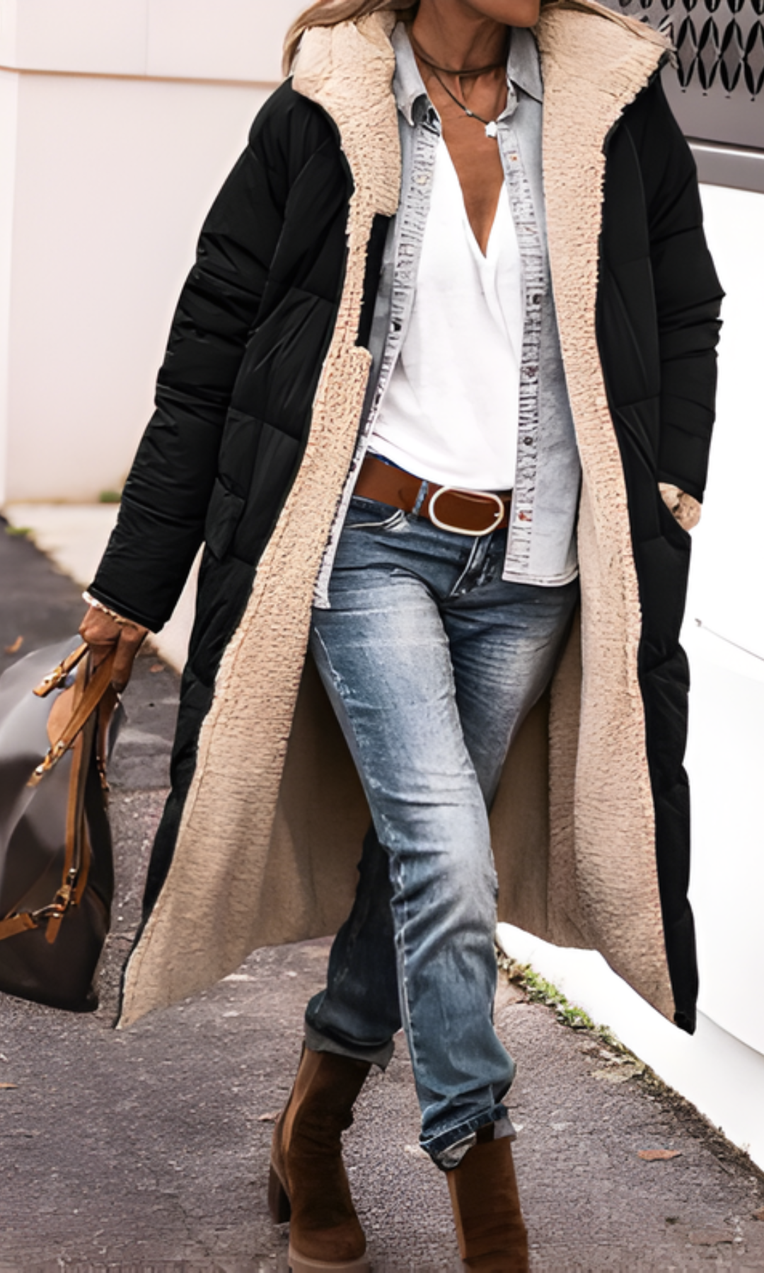 GLORIA | WOMEN’S WINTER PUFFER TRENCH COAT | LONG